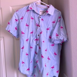 Vstr Flamingo button down
